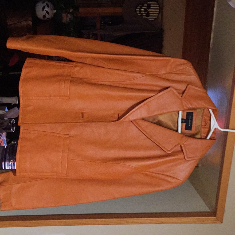 New leather blazer